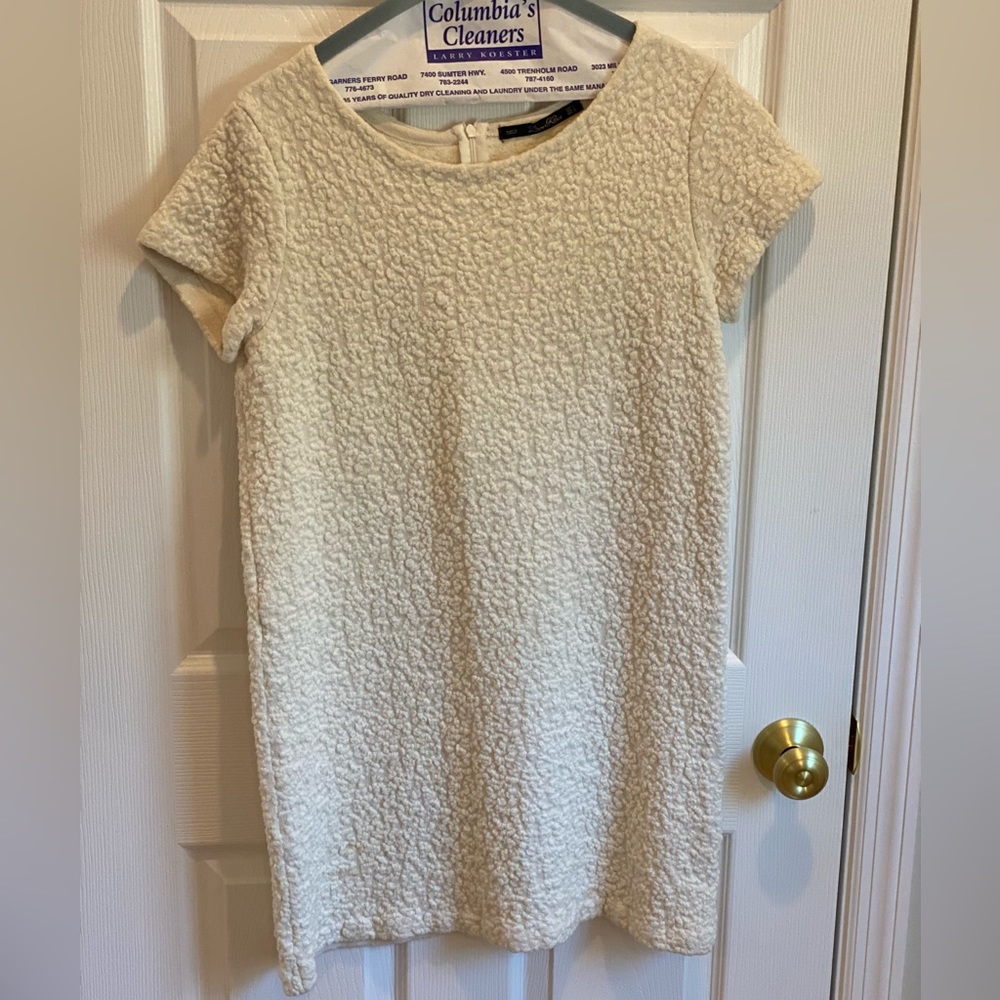 Zara Knit winter white dress